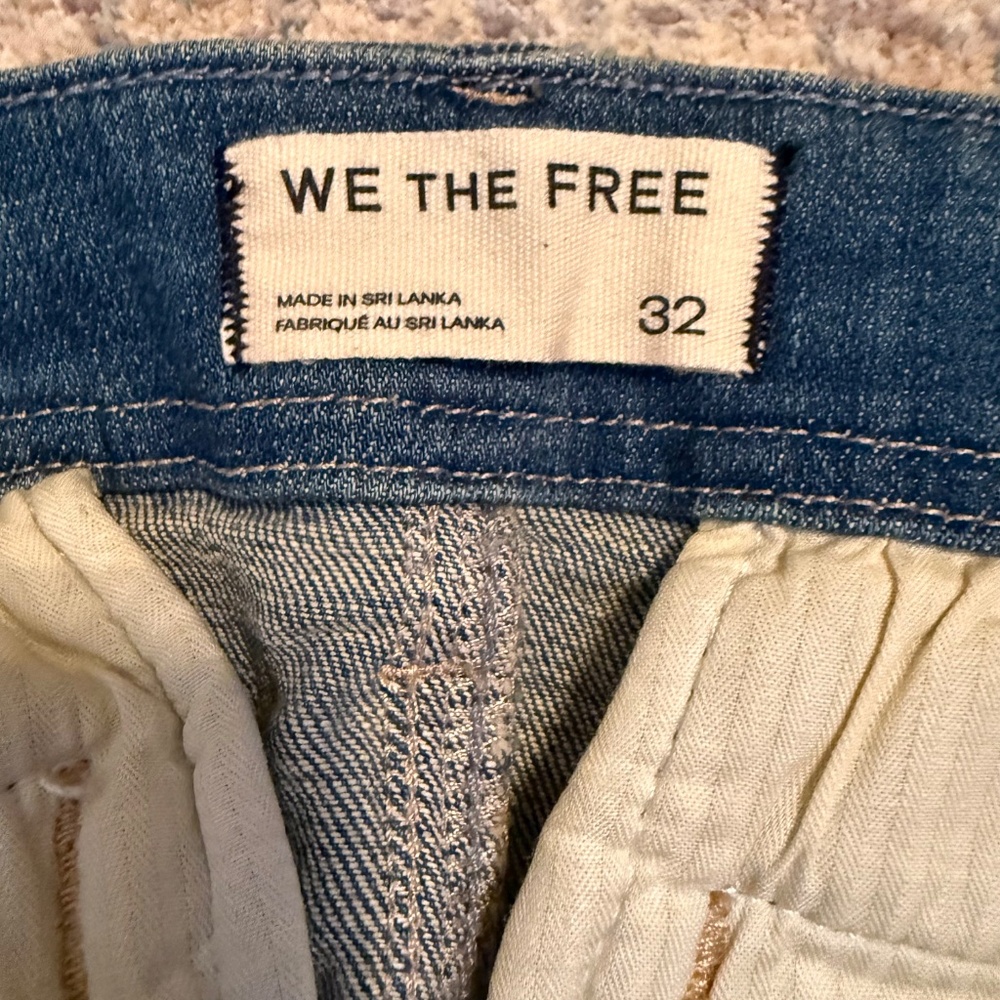 NWOT Free People We the Free Daylight Denim Mini Skirt sz 32 - Picture 7 of 9